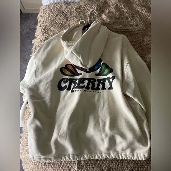 Cherry LA Tops - Cherry LA Cream Hoodie 2021 Unisex